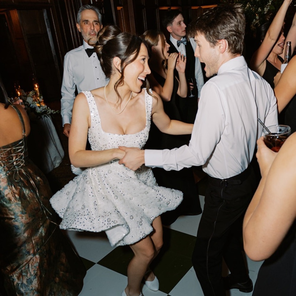 Aston bridal Elise White Sequin Dress